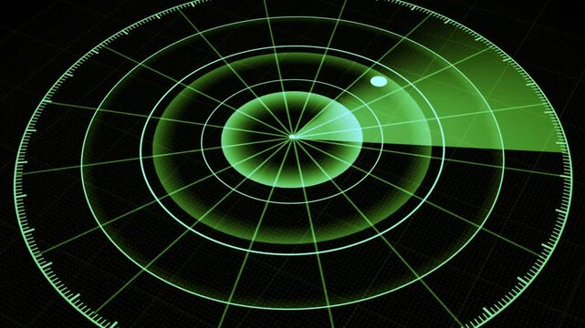 Radar Detection and Tracking System Display with Scanning Signal radar icon