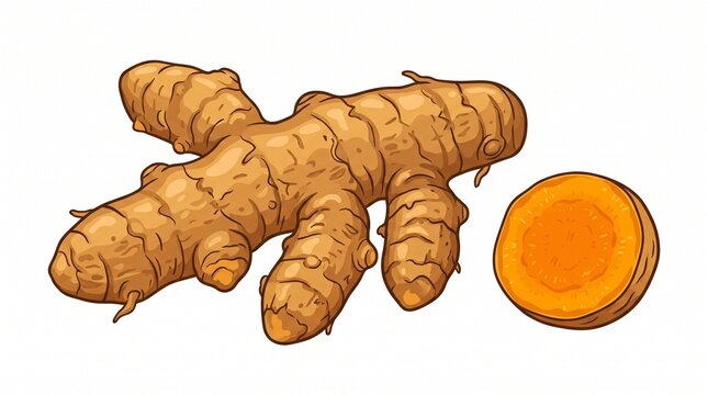 Fresh turmeric root