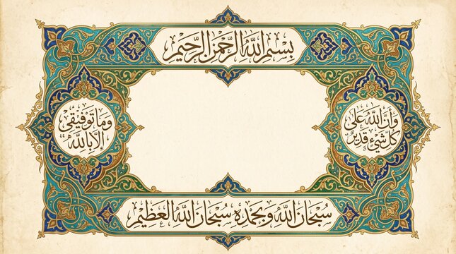 Islamic Calligraphy Border