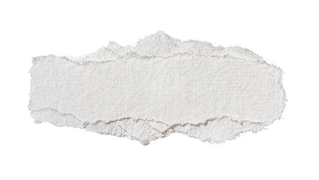 Layered torn paper edges with rough texture, isolated on transparent background
