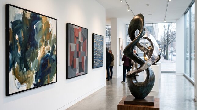 Modern art gallery