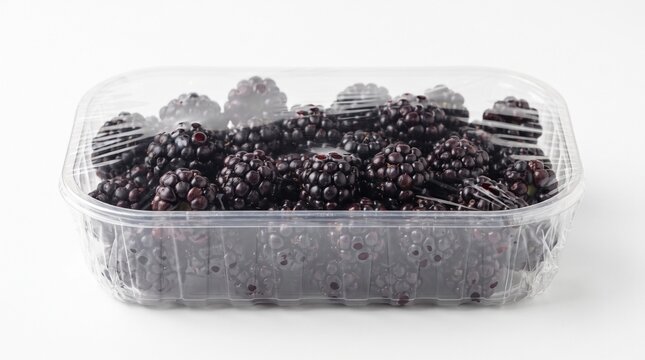 Packaged fresh blackberries