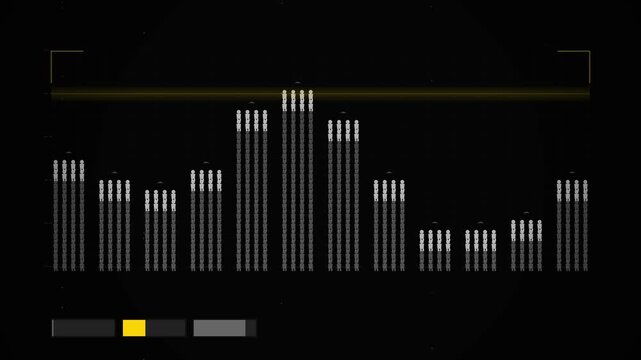 Abstract digital data flow visualization background for modern technology analytics