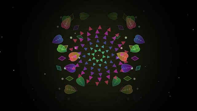 Colorful abstract geometric pattern background for creative design and vibrant decoration