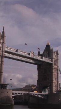 Animation of financial data processing over london cityscape