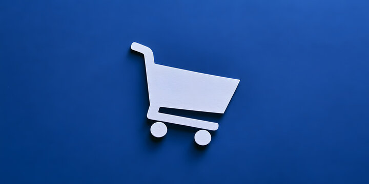 The shopping cart icon for buying goods in both physical stores and online.