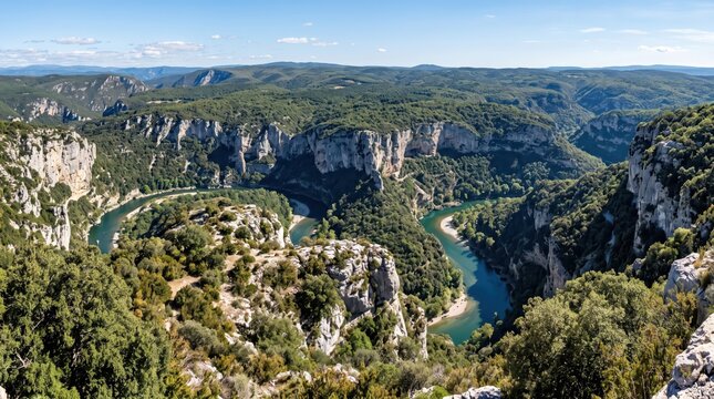 France Ard&egrave;che Gorges Canyon Landscape