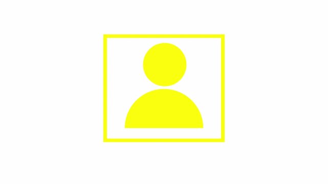 Id card animation.Profile verify icon motion graphics. Animated personal information icon. NID card verify. Driver's license verified 4k video with alpha channel.