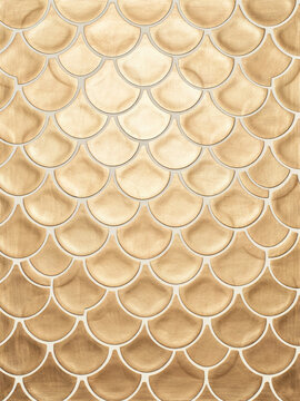 Gold fish scale pattern background