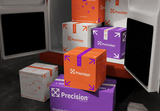 Delivery Box Mockup
