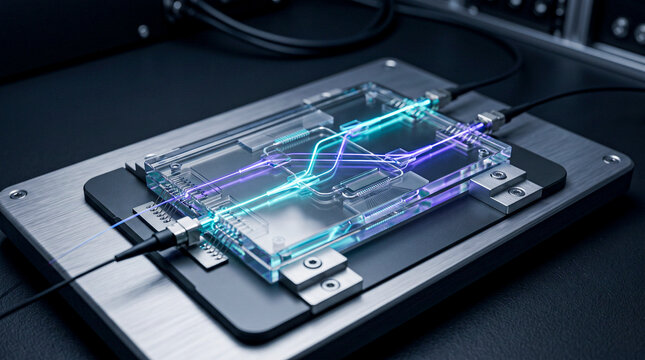 Transparent optical processor with microscopic light channels
