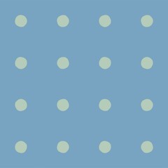 Subtle polka dot pattern with light green circles on a soft blue background © Syaima Levantine