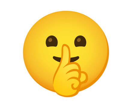 happy imoji on white background