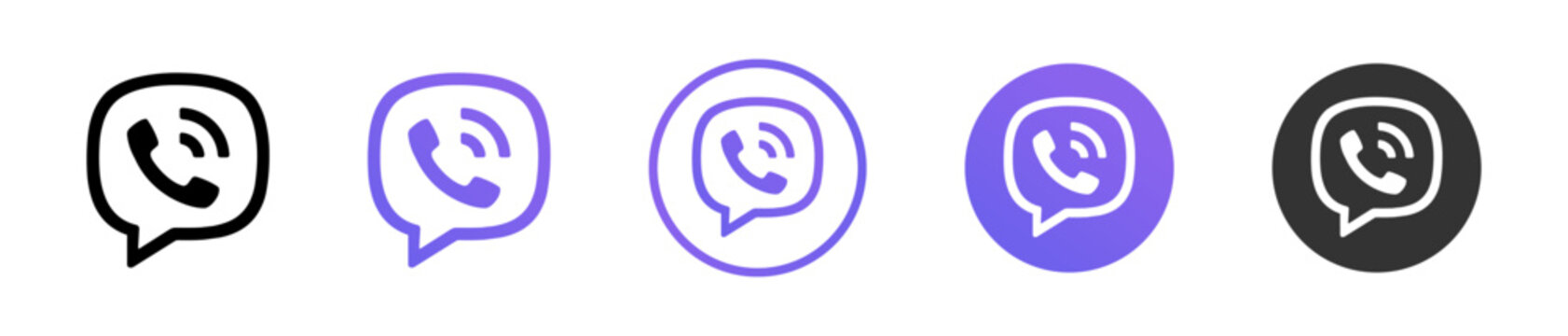 New Viber logo 2026. Viber logo icon set. Editorial vector. Rivne, Ukraine - September 2026.