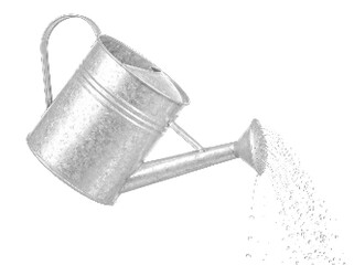 Watering Can Halftone Texture Design Isolated on Transparent Background PNG © Halima
