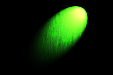 Green glowing comet light trail on dark background © MohtasimBillah