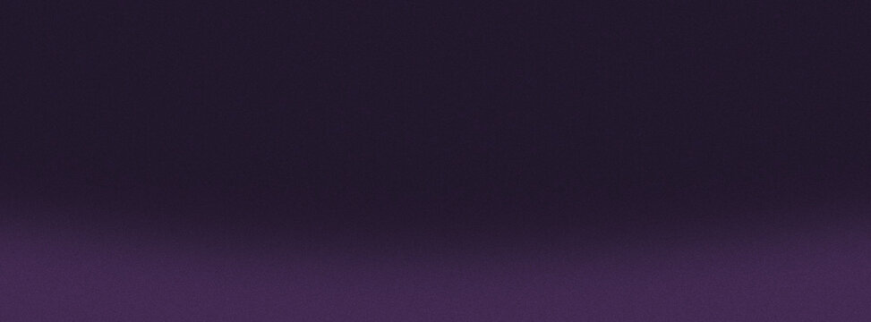 Abstract grainy gradient background with soft bottom arc light and twilight amethyst purple tone