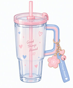 rose quartz serenity tumbler