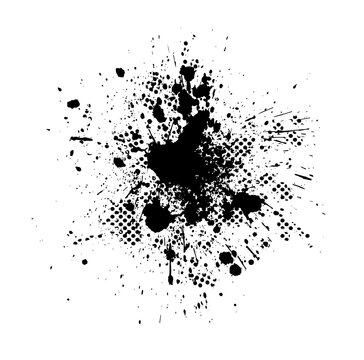grunge ink splat