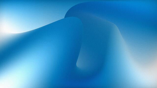 Ocean blue cobalt sky white grainy noise gradient blur wave backdrop