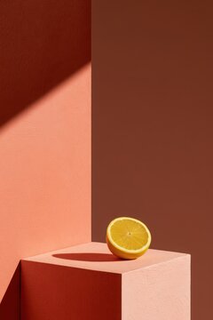 Modern abstract composition featuring soft organic shapes elements to convey a sense of calm and clarity on a minimalist background.