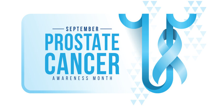 Prostate cancer awareness month - Text and Blue ribbon awareness cross blue line penis sign vector design