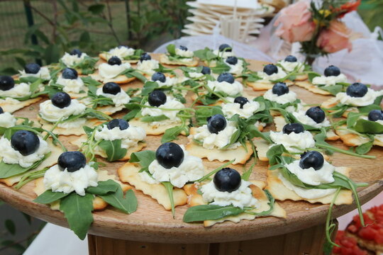 Italian cuisine cold appetizer for wedding reception