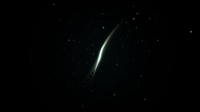 Cosmic tunnel hyperlapse starfield space journey