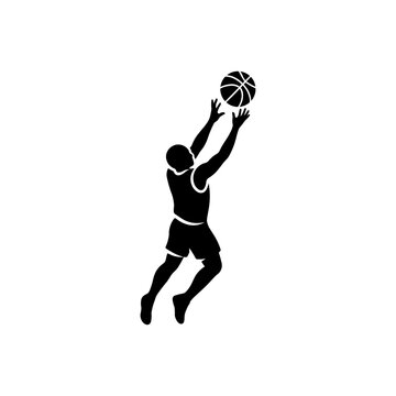 Basketball Player Layup Icon