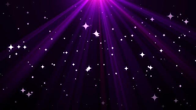 Vibrant purple fireworks explosion in dark sky night