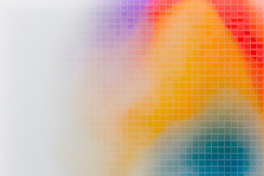 3D Multicolor Gradient Glass Grid Prism Abstract Texture