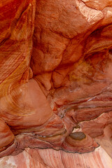 Layered red sandstone canyon textures © Ruslan Bolgov