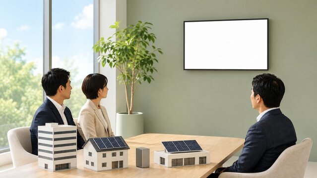 太陽光パネル模型を用いた脱炭素・省エネ提案会議