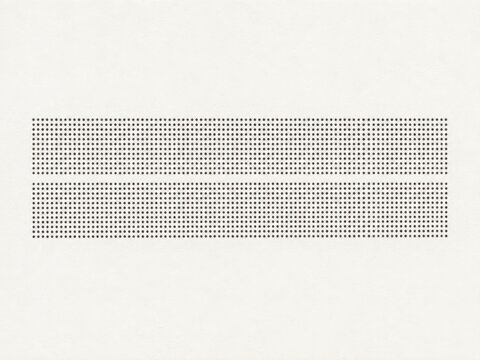 Dot Matrix Printer Test Field with Missing Pin Defect
