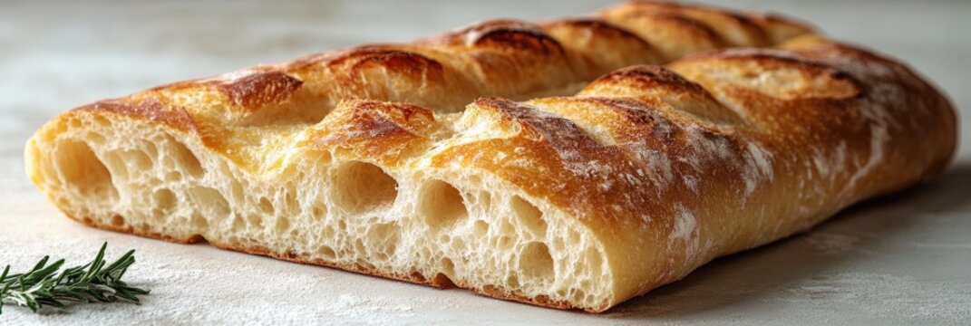 Freshly Baked Bread on a Table