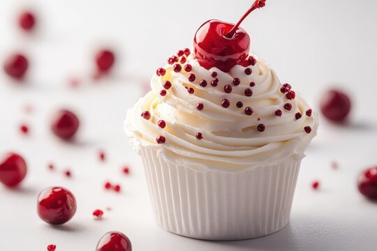 Cupcake with Cherry on Top