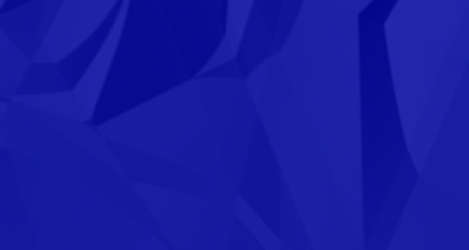 Abstract background featuring low poly geometric shapes in shades of deep blue perfect for professional digital design and modern website technology graphics