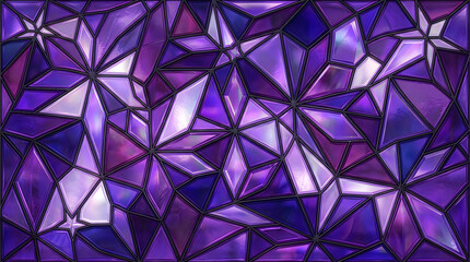 Obraz premium Abstract geometric purple star pattern design