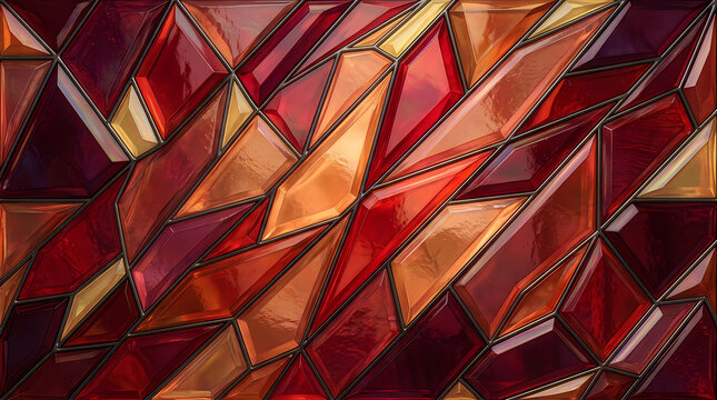 Abstract geometric pattern with warm colors