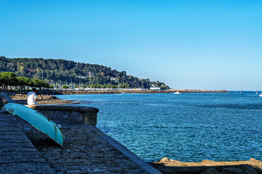 Marina harbor of Hondarribia in the Basque Country of Spain