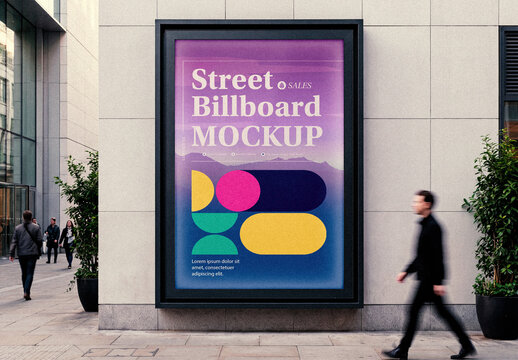Street Billboard Mockup