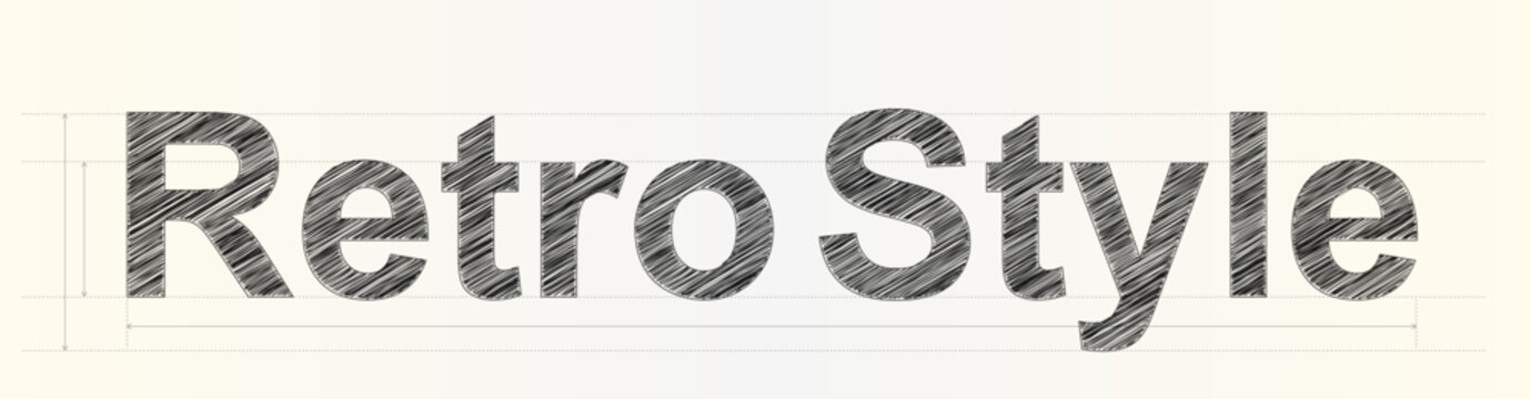 Creative handwritten style typography design featuring textured sketch effect letters isolated on a soft light surface