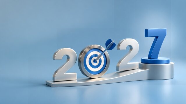  2027 Target Achievement Business Concept