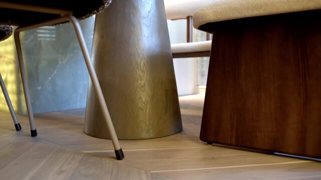 Low Angle View Of Modern Kitchen Interior