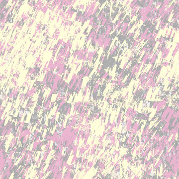 Pink, Yellow, and Grey Scribbled Brush Stroke Seamless Background