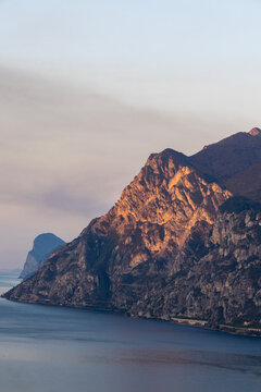 Gruppo della Rocchetta mountain range above Riva del Garda, Italy