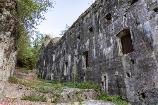 Forte Garda Austro-Hungarian fortress on Monte Brione in Riva del Garda, Italy