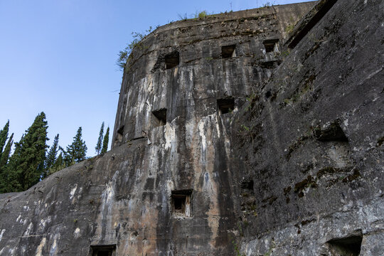Forte Garda Austro-Hungarian fortress on Monte Brione in Riva del Garda, Italy