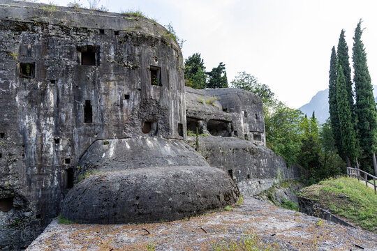 Forte Garda Austro-Hungarian fortress on Monte Brione in Riva del Garda, Italy