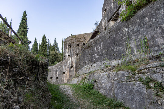Forte Garda Austro-Hungarian fortress on Monte Brione in Riva del Garda, Italy